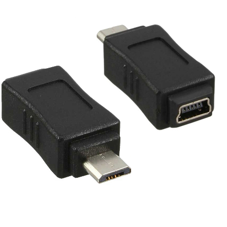 53-682-00555-2013-USB-Adapter-Bild01 USB Adapter Micro-USB-Stecker B auf Mini USB-Buchse