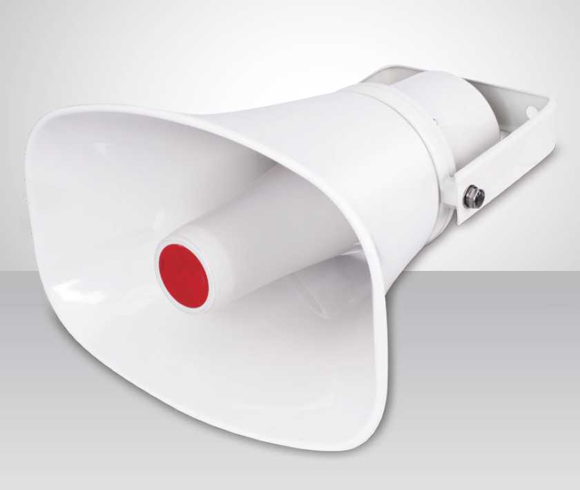 Aktiver Outdoorlautsprecher 30W mit Verstärker 12-24V aktiver IP66 Hornlautsprecher Aktiver Outdoorlautsprecher 30W mit Verstärker 12-24V aktiver IP66 Hornlautsprecher