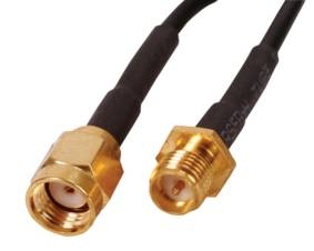 2,5m SMA Kabel SMA-REV-Stecker auf SMA-REV-Buchse WLAN