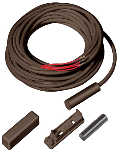 47-824-00055_MK1010B Magnetkontakt Reedkontakt NC Öffner VDS-B mit 4m Kabel Reedschalter Braun