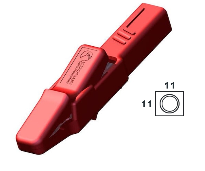 Krokodilklemme AK2R Kroko ROT kräftige Ausführung 81x11x11mm Krokodilklemme AK2R Kroko ROT kräftige Ausführung 81x11x11mm