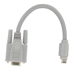 53-151-00100_Gender_A PS2 Adapter 6pol MiniDIN Stecker auf 9pol SUB-D Buchse