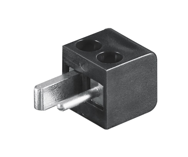 Lautsprecherstecker_85-771-00060 Lautsprecherstecker klein Schwarz DIN41529