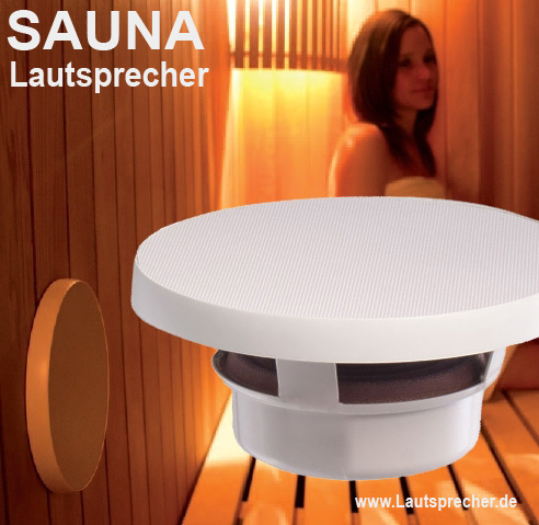 Lautsprecher für Sauna