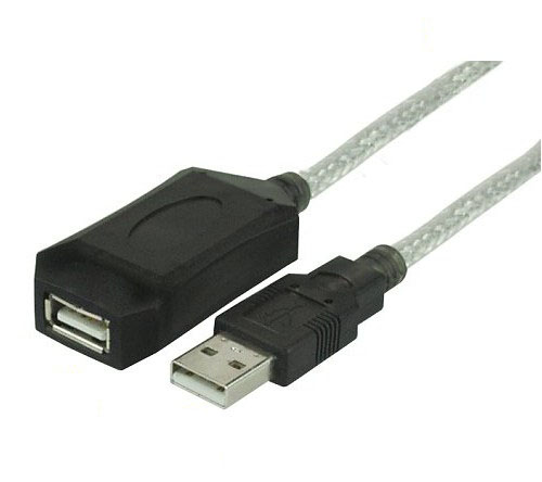 53-682-02100_usb_bild01 5m USB Verlängerung A zu A mit USB Verstärker