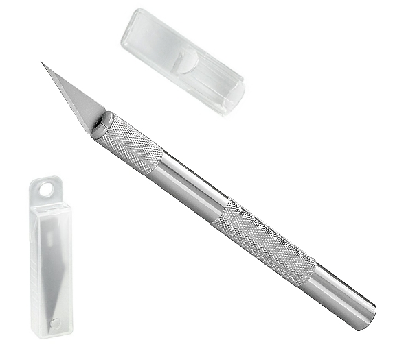 Scalpell-97-905-01490 Messer Skalpellhalter Aluminium Scalpell mit Klingen