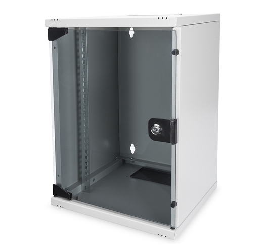 10zoll_Wanndschrank_52-630-03209 10zoll Schrank 9HE Grau mit Türe Lichtgrau 465x310x300mm