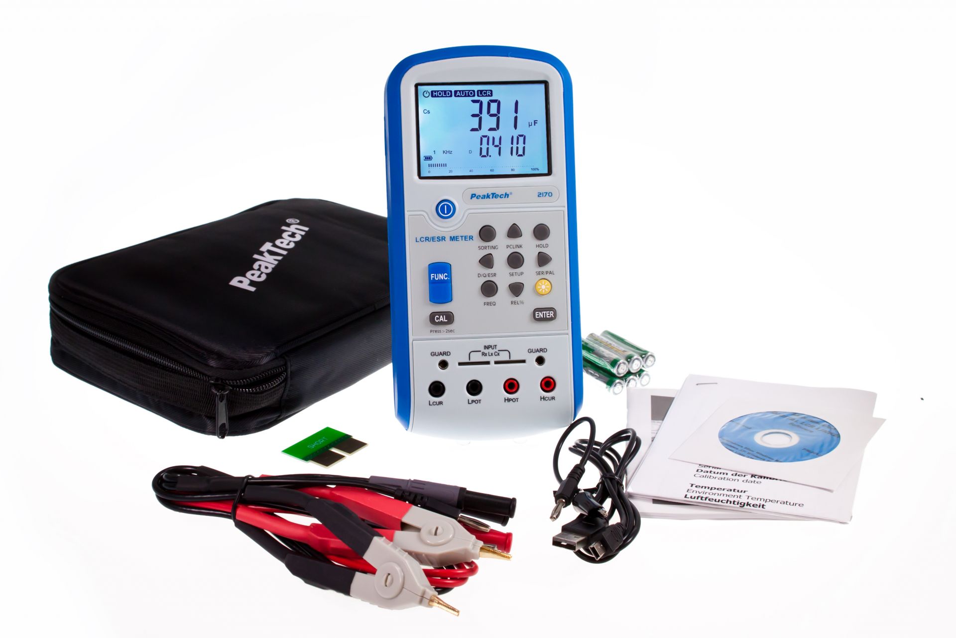 LCR_Messgeraet_mit_USB_90-798-00332 Messgerät P2170 Digital LCR-Meter mit USB-Port und Software