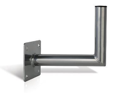 78-305-00080_Mast_mit_Wandhalter_ALU Mast Minimast Halter Wandhalter mit 350mm Ausleger