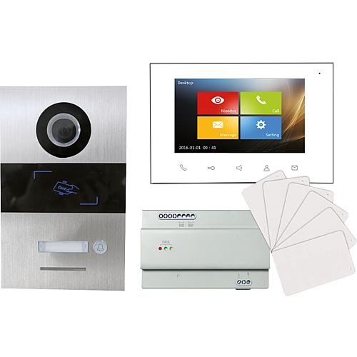 79-228-01200_Villa_Tuersprechsystem_1Familie Villa AS Kamera Türsprechanlage 2-Draht für 1-Familienhaus mit 1x 7zoll Touch Monitor