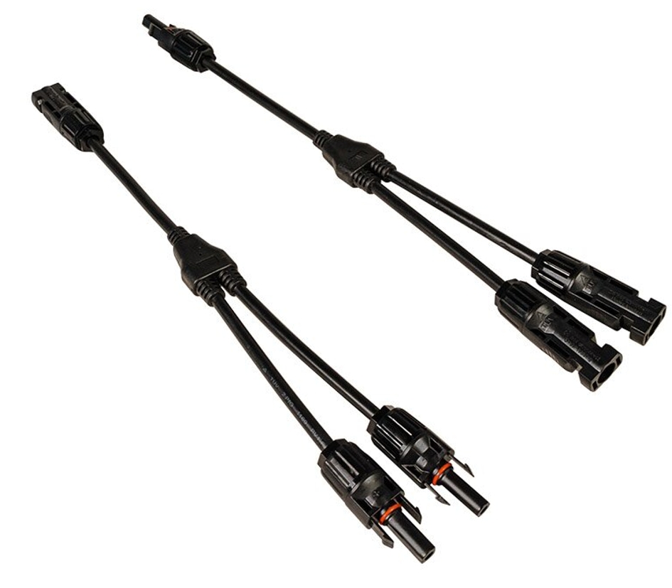 2er SET mit Y-Adapter mit Solarsteckern 2er SET mit Y-Adapter mit Solarsteckern