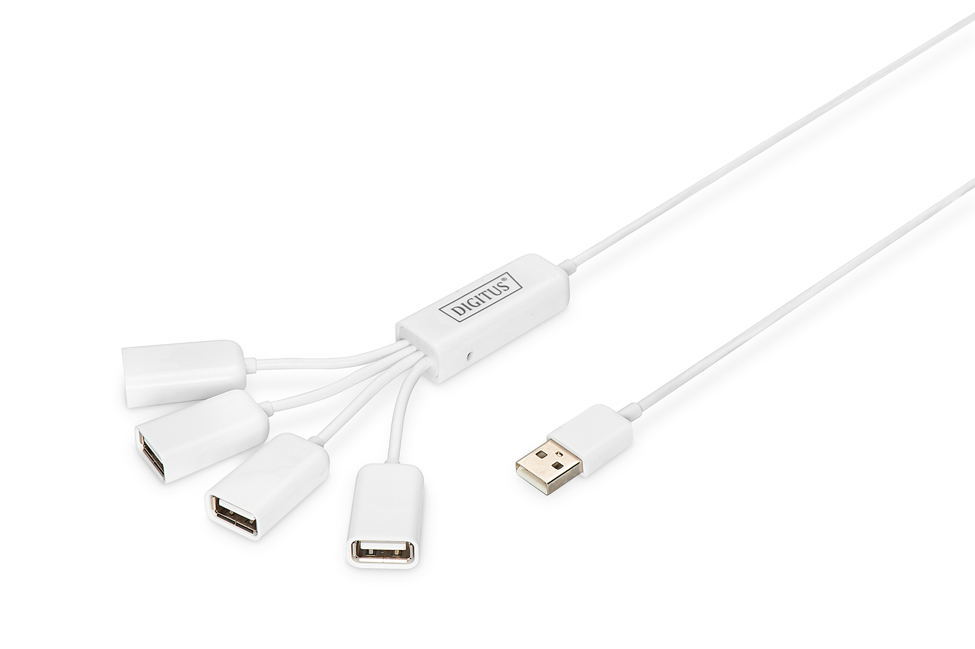 DA70216_4016032284062_Front_1_RGB USB Hub 4xEingang auf 1xAusgang USB2.0 Slim Spider Hub