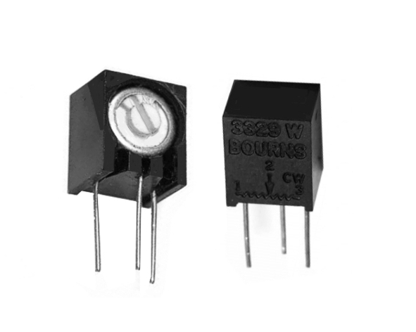 Bourns_3329W_Serie_stehend_B01 100Kohm Trimmer 100K Poti 3329W stehend 0,5W 1-Umdrehungen