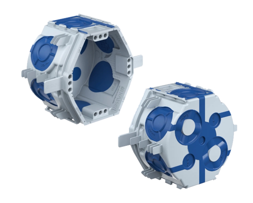 Schalterdose Luftdicht ECON FIX mit Schnellfixierung ohne Gibs Tiefe 45mm - 25er Pack