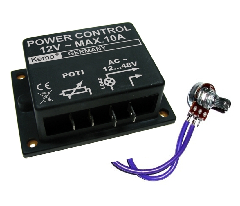 Wechselstromregler_12VAC_24VAC_48VAC_92-477-00229 Motorregler für 12VAC 24VAC bis 48VAC bis 10A Lüfterregler Dimmer Drehzahl