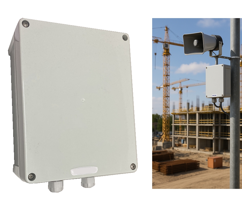 Aktiver Mobilfunk 4G GSM Lautsprecherverstärker IP67 für 4-8ohm Hornlautsprecher