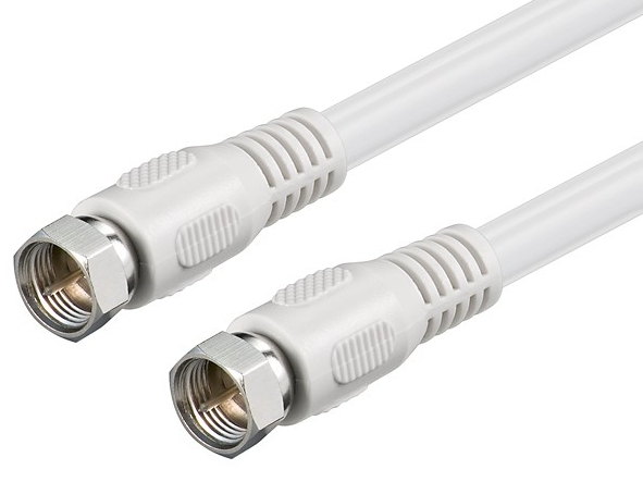 SAT-TV-Kabel-F-Stecker-F-Stecker 2m SAT Kabel Anschlusskabel 2x F-Stecker