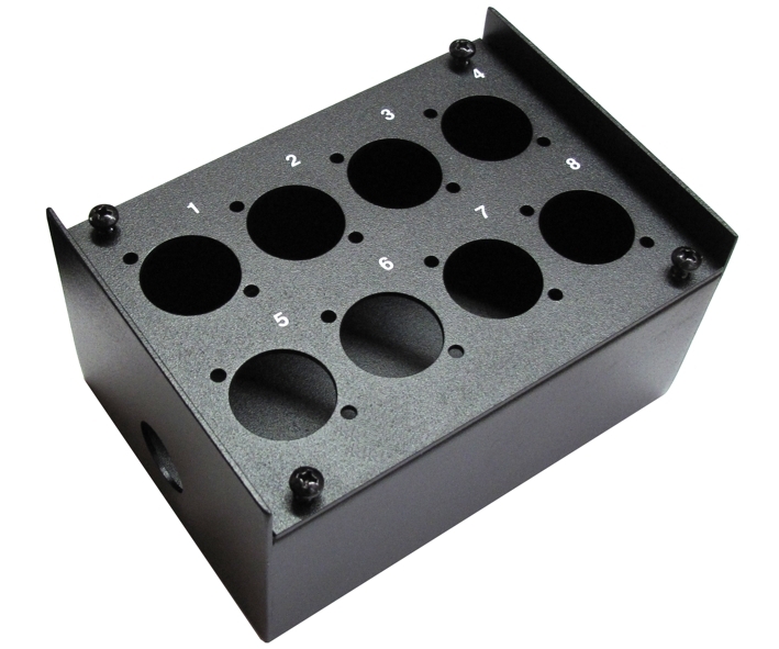 DTYPE_Gehaeuse_Aufputz-Stagebox_52-625-01200 D-Type Gehäuse Aufputz Stagebox Leergehäuse für 8x D-Type Buchsen