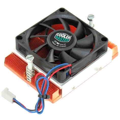 CPU Kühler Kupferkühler Cooler Master mit Lüfter 70x70mm für Grafikkarten usw