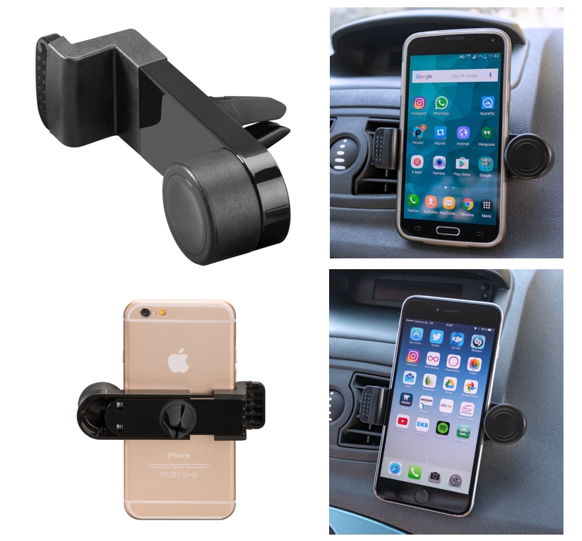 Handyhalter_Auto_KFZ_Lueftungsgitter_78-380-00308 Handyhalter fürs Lüftungsgitter im Auto für Smartphone Handy