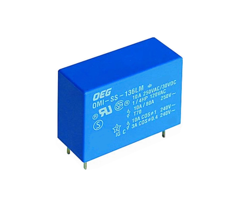Relais 24V DC Spule 1xEIN SPST 1xSchliesser Kontakt 10A 250V OM