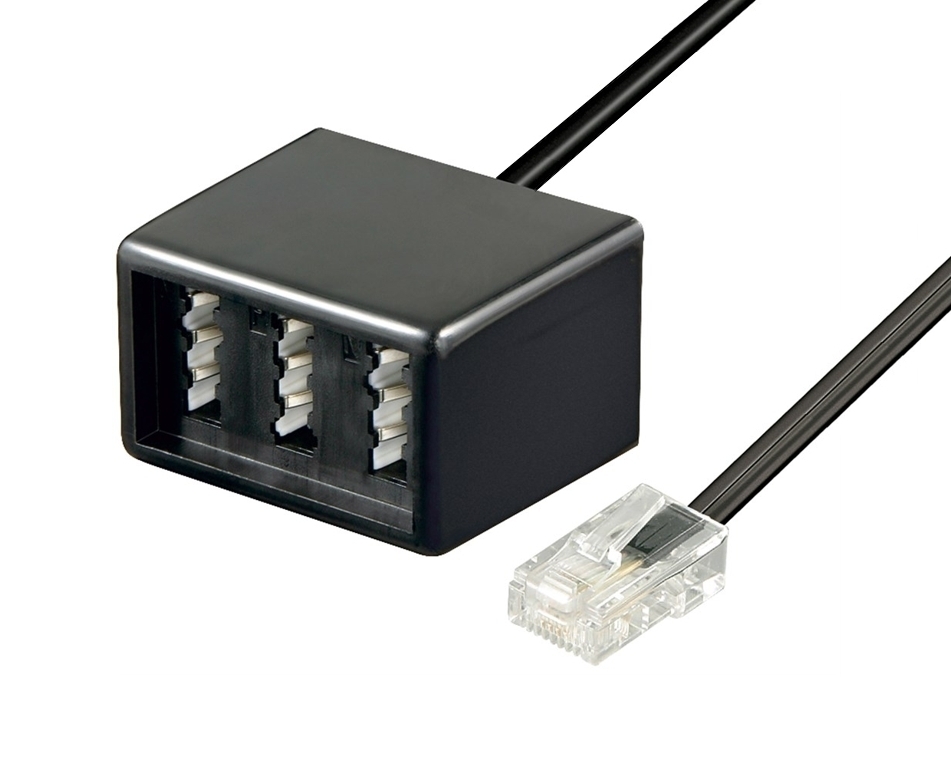 RJ45_TAE_Adapter_76-882-01105_B01 RJ45 auf TAE Buchsen NFN Adapter LAN TAE
