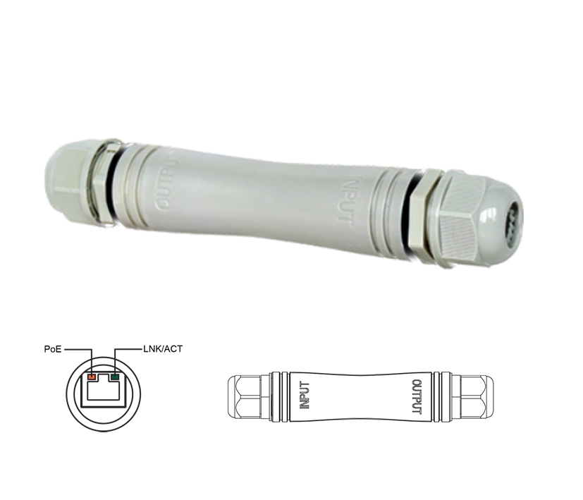 IP PoE Extender LAN Verstärker Netzwerk IP LAN Verstärker IP67 10-100-1000Mbit IP PoE Extender LAN Verstärker Netzwerk IP LAN Verstärker IP67 10-100-1000Mbit