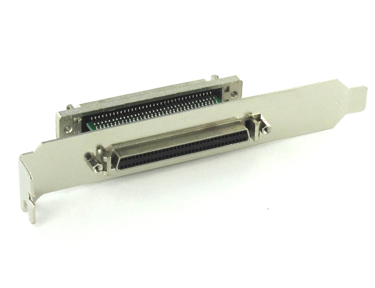 SCSI-Slot-Blech-68pol-auf-68pol-53-681-00460-B3 SCSI Slotblech 68pol Buchse auf 68pol Buchse HalfPitch