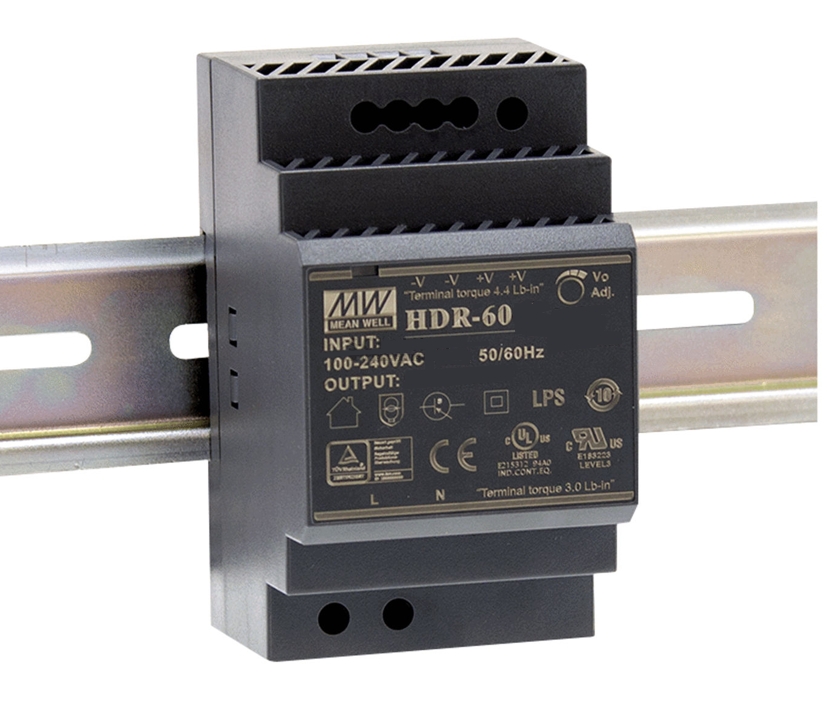 93-807-00135_12V_55W_Hutschienennetzteil_B0 12V Netzteil 12V 55W 4,5A für DIN Hutschiene Eingang 85-264V
