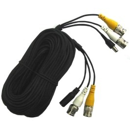 20m Kamerakabel Multikabel mit 4x BNC Stecker und Hohlstecker