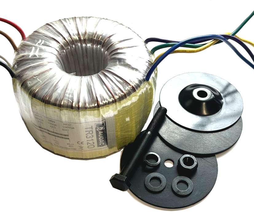 120W_ELA_100V_Trafo_Ringkern_43-890-01110_2024 120W ELA Trafo 100V Übertrager Ringkern 50V 70V 100V Impedanz 2-Ohm 4-Ohm 8-Ohm