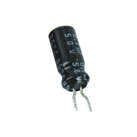 Elko 100nF 0,1uF 50V stehend radial RM2,5 H11x5mm