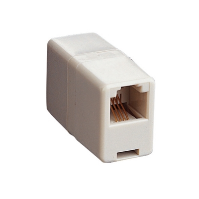 39-875-00010_bild89679_modularadpter RJ10 Adapter 4pol Buchse auf 4pol Buchse
