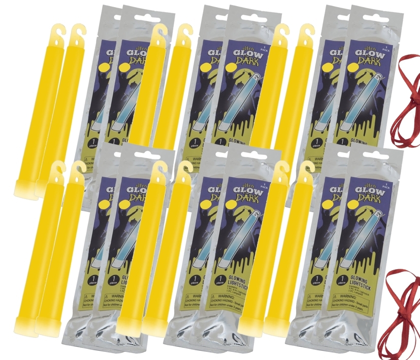 Knicklicht_Gelb_12er_Pack_99-100-06310 Knicklicht GELB mit Halsband --- 12-Stück Packung ---