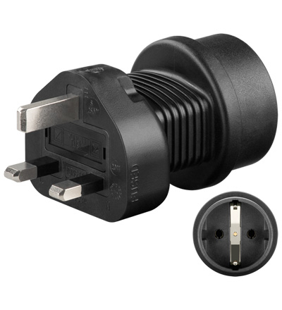 04addf9901675105cc4ea6854b9be74c Reiseadapter England British UK GB Stecker auf 3pol Univ-Buchse Euro