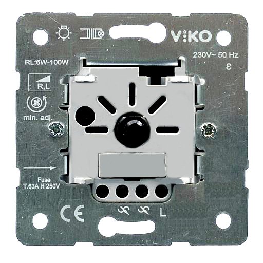 LED Dimmer Unterputz Drehdimmer 230V bis 100W Belastbarkeit