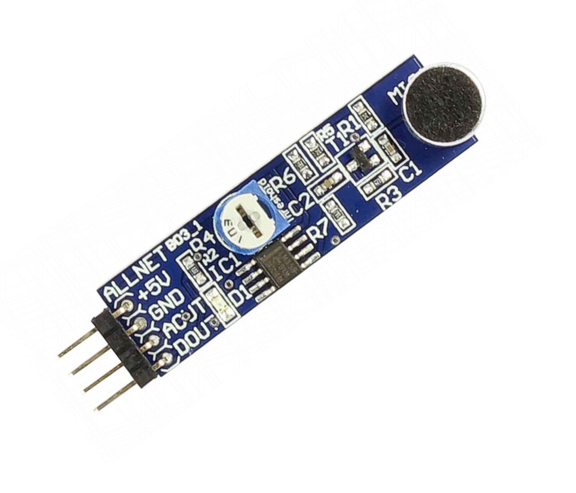 92-477-04250_Arduino_Mikrofonplatine Modul zu Arduino Mikrofonplatine Electretmikrofo mit 4pol Stiftleiste