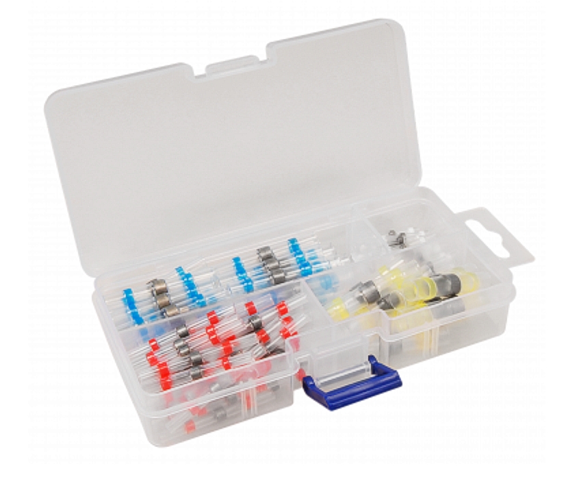 Loetverbinderset_100er_Pack_45-821-01084 Lötverbinder Sortiment 100-teilig 4-Sorten mit Sortimentsbox