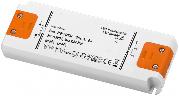 12V LED Netzteil 12V 30W flacher LED Trafo LED Konverter SELV