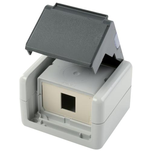 IP44-Netzwerkdose-39-875-01105 Netzwerkdose Outdoor Feuchtraum LAN Dose für RJ45 Inlet
