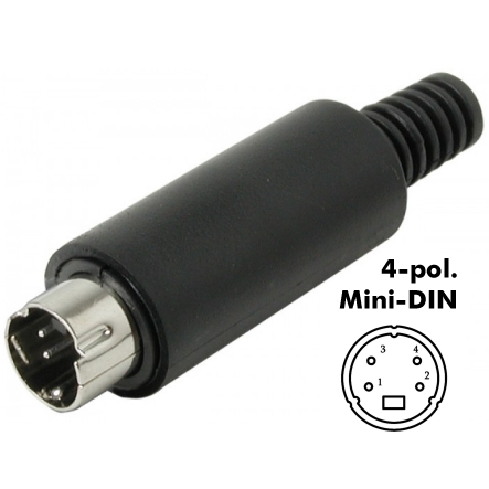 4pol MINI DIN Stecker