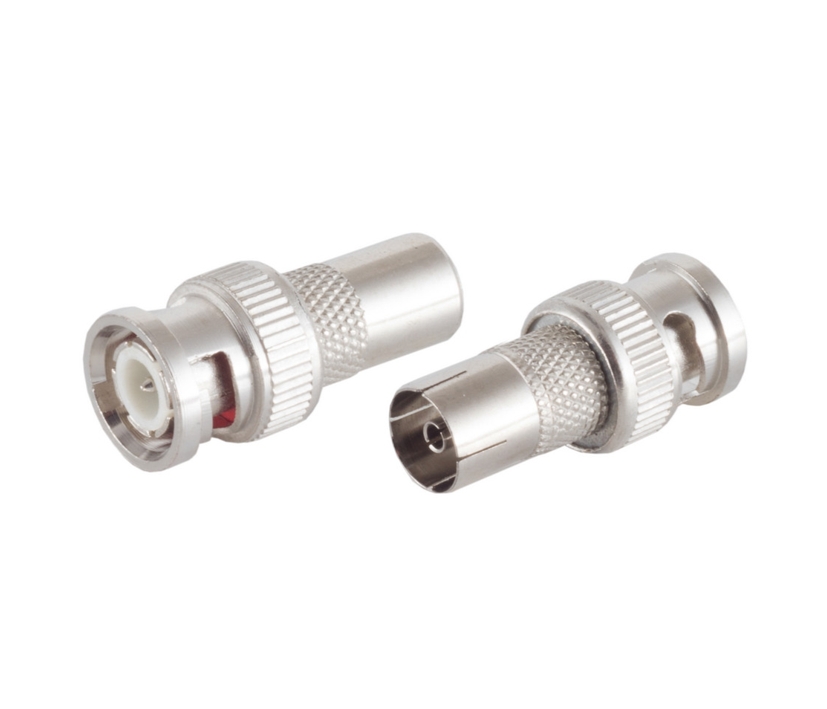 BNC-Adapter_auf_Koaxbuchse_51-813-00150 Koaxadapter BNC Stecker auf IEC Koaxbuchse TV-Antennen Kupplung
