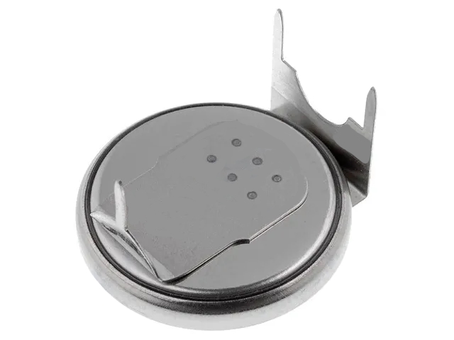 CR2032 PCB liegend mit 3 Lötkontakten 3V Lithium Zelle RM 10x18mm