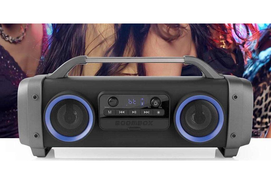 Musikanlage USB MP3 Bluetooth UKW Radio 60W mit Lithium-Akku bis 12-Stunden Spielzeit