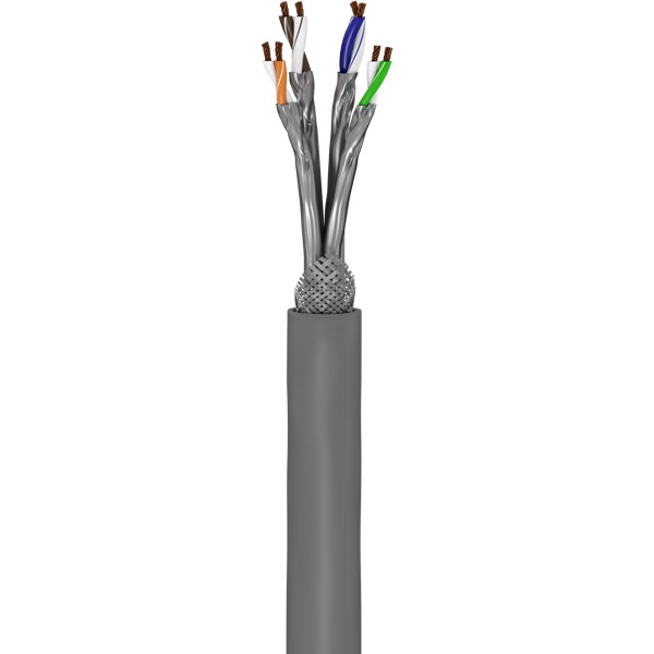 100m LAN Kabel Cat6 S/FTP PIMF geschirmt Verlegekabel starre Drähte