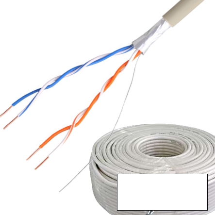 42-686-00101_42-686-00102 25m Schwachstromkabel 4adrig 2x2x0,6qmm JYY-ST Grau