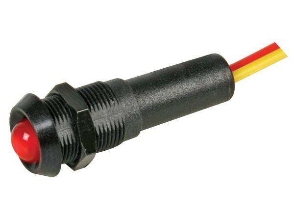 15-783-01030-12vbr Signallampe 12V LED Rot in schwarzer 10mm Fassung