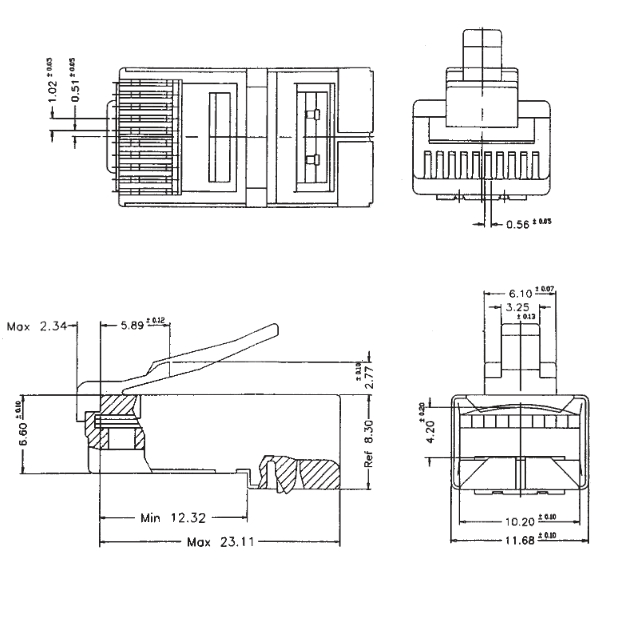 39-875-00019-RJ69-RJ48-Zeichnung