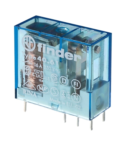 Finder_Relais_4061_Serie_20207Qb12f6dtJHTU 12V Relais DC Spule 1xUM 1xWechsler 16A 250V 4061-Serie