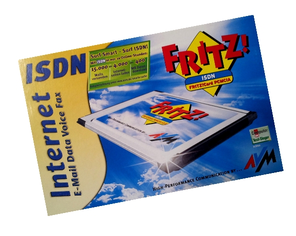 PCMCIA FRITZ!Card 2.0 ISDN Karte Modem NEU in OVP